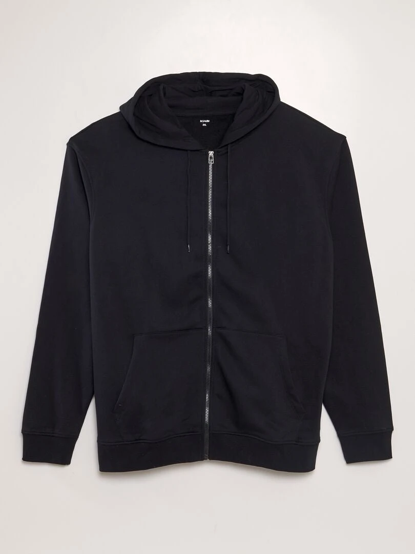 Felpa Con Zip In Tessuto Felpato Con Cappuccio 1 Felpa Con Zip In Tessuto Felpato Con Cappuccio