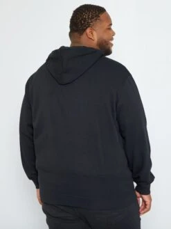 Felpa Con Zip In Tessuto Felpato - -Kiabi felpa con zip in tessuto felpato nero zr425 5 frb3