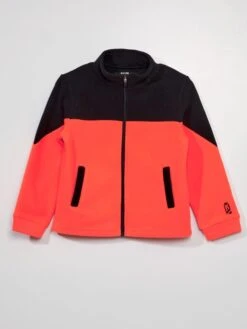 Felpa Con Zip In Tessuto Pile