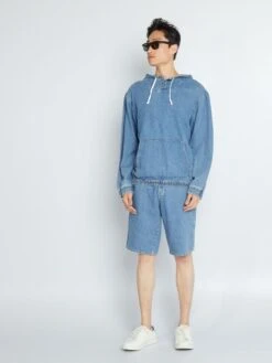 Felpa In Denim X Canapa -Kiabi felpa in denim x canapa blu amr76 1 frb3