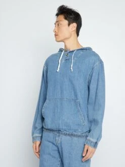 Felpa In Denim X Canapa -Kiabi felpa in denim x canapa blu amr76 1 frb5