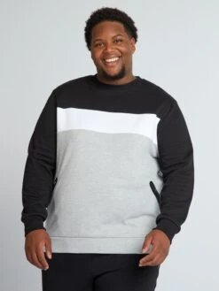 Felpa In Piqué Di Cotone Con Tasche -Kiabi felpa in pique di cotone con tasche nero aix48 1 frb4