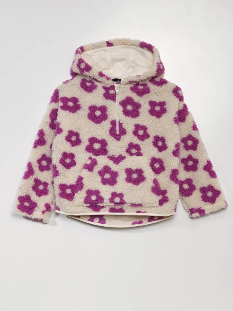 Felpa In Sherpa A Collo Alto Con Zip 1 Felpa In Sherpa A Collo Alto Con Zip