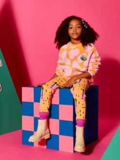 Felpa In Sherpa Stampa A Scacchi