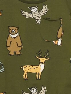 Felpa In Tessuto Felpato 'animali Della Foresta' -Kiabi felpa in tessuto felpato animali della foresta kaki bhw61 1 frb2