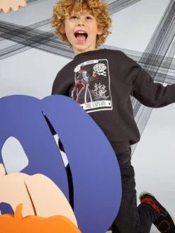 Felpa In Tessuto Felpato 'Capitan Uncino' Halloween