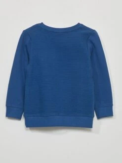 Felpa In Tessuto Felpato Con Applicazione A Coste -Kiabi felpa in tessuto felpato con applicazione a coste blu azm07 1 frb3