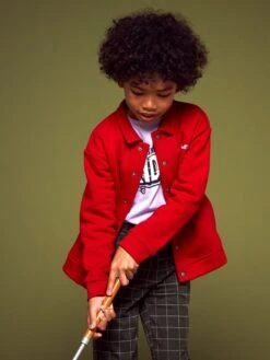 Felpa In Tessuto Felpato Con Bottoncini A Pressione -Kiabi felpa in tessuto felpato con bottoncini a pressione rosso ajl37 3 frb3