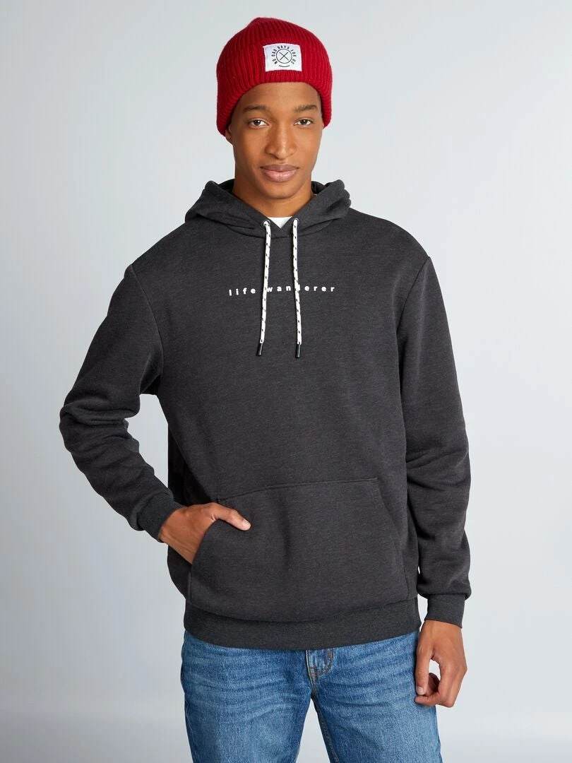 Felpa In Tessuto Felpato Con Cappuccio +190 Cm 2 Felpa In Tessuto Felpato Con Cappuccio +190 Cm - immagine 2