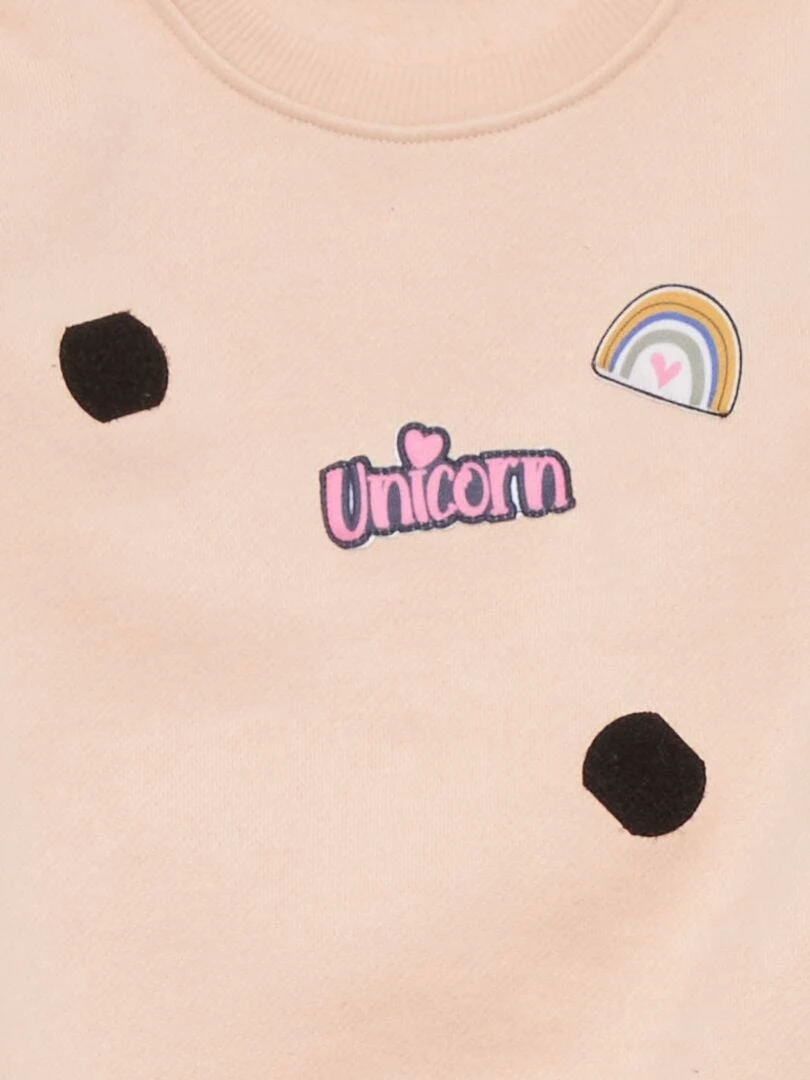 Felpa In Tessuto Felpato Con Patch Staccabili 4 Felpa In Tessuto Felpato Con Patch Staccabili - immagine 4