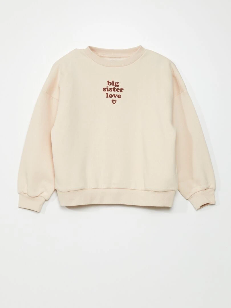 Felpa In Tessuto Felpato Con Scritta 1 Felpa In Tessuto Felpato Con Scritta