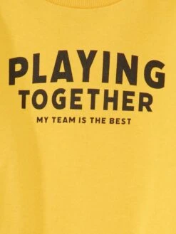 Felpa In Tessuto Felpato Con Scritta Stampata -Kiabi felpa in tessuto felpato con scritta stampata giallo ahw57 5 frb5