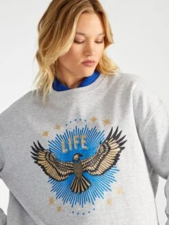 Felpa In Tessuto Felpato Con Stampa Davanti 6 Felpa In Tessuto Felpato Con Stampa Davanti -Kiabi felpa in tessuto felpato con stampa davanti grigio aum12 1 frb3