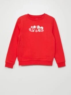 Felpa In Tessuto Felpato Con Stampa Fantasia