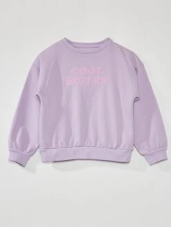 Felpa In Tessuto Felpato Con Stampa Peluche