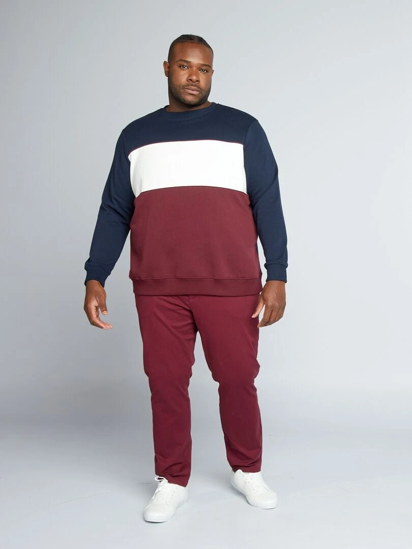 Felpa In Tessuto Felpato Garzato Colorblock 2 Felpa In Tessuto Felpato Garzato Colorblock - immagine 2