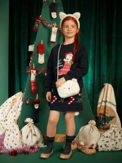 Felpa In Tessuto Felpato 'gatto' 'natale' -Kiabi felpa in tessuto felpato gatto natale blu arr53 1 frb4