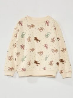 Felpa In Tessuto Felpato 'pantera'