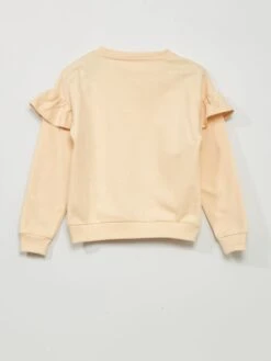 Felpa In Tessuto Felpato 'Snoopy' Con Volant -Kiabi felpa in tessuto felpato snoopy con volant beige atr43 1 frb3