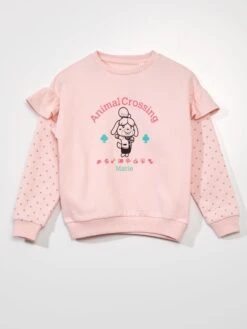 Felpa In Tessuto Felpato Stampata 'Animal Crossing'