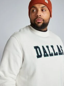 Felpa In Tessuto Felpato Stile Americano -Kiabi felpa in tessuto felpato stile americano bianco aza60 1 frb3