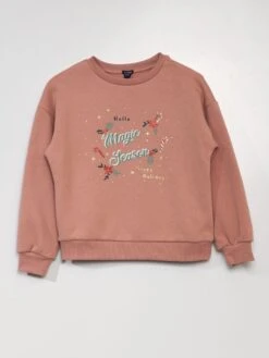 Felpa 'Natale' In Tessuto Felpato