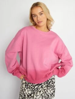 Felpa Oversize Tie And Dye -Kiabi felpa oversize tie and dye rosa ajy99 1 frb3