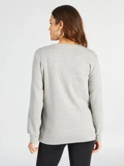 Felpa Premaman E Da Allattamento -Kiabi felpa premaman e da allattamento grigio azg74 1 frb5