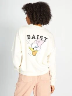 Felpa Scollo Tondo 'Disney' -Kiabi felpa scollo tondo disney bianco amp93 5 frb3