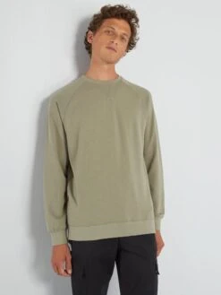 Felpa Tinta Unita In Tessuto Felpato -Kiabi felpa tinta unita in tessuto felpato grigio zm374 4 frb3