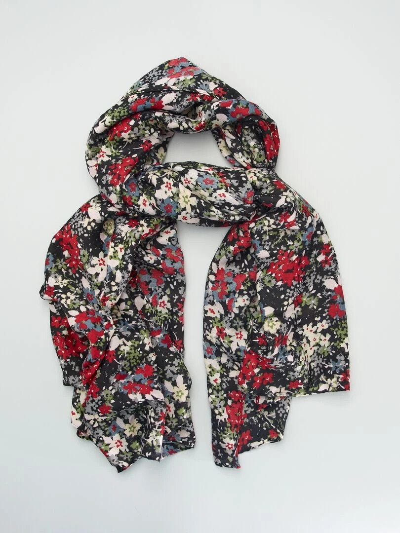 Foulard Con Stampa Floreale 1 Foulard Con Stampa Floreale