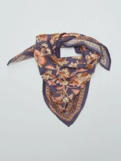 Foulard Quadrato In Cotone