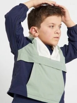 Giacca A Vento Adattiva Con Cappuccio -Kiabi giacca a vento adattiva con cappuccio blu nero zp405 1 frb4