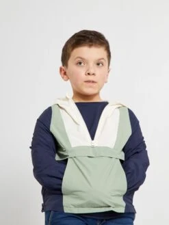 Giacca A Vento Adattiva Con Cappuccio -Kiabi giacca a vento adattiva con cappuccio blu nero zp405 1 frb6