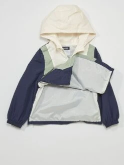 Giacca A Vento Adattiva Con Cappuccio -Kiabi giacca a vento adattiva con cappuccio blu nero zp405 1 frb7