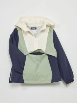 Giacca A Vento Adattiva Con Cappuccio -Kiabi giacca a vento adattiva con cappuccio blu nero zp405 1 frb8