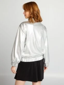 Giacca Argentata Con Vita Elasticizzata -Kiabi giacca argentata con vita elasticizzata grigio bfj77 1 frb3