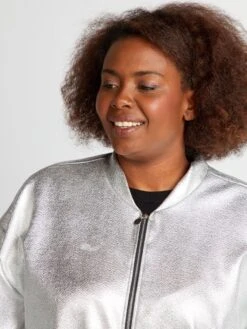 Giacca Bomber In Maglia Iridata -Kiabi giacca bomber in maglia iridata grigio bfk96 1 frb3