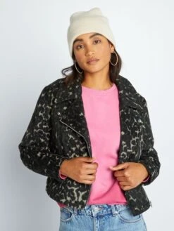 Giacca Corta Con Stampa Leopardata 'JDY' -Kiabi giacca corta con stampa leopardata jdy leopardato amv69 1 frb3