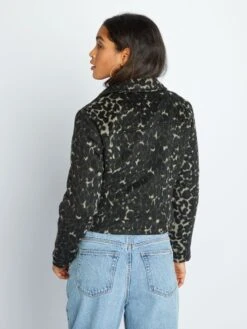 Giacca Corta Con Stampa Leopardata 'JDY' -Kiabi giacca corta con stampa leopardata jdy leopardato amv69 1 frb6