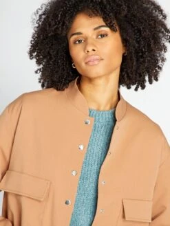 Giacca Corta Stile College -Kiabi giacca corta stile college beige azz41 1 frb3