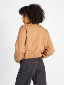 Giacca Corta Stile College -Kiabi giacca corta stile college beige azz41 1 frb5