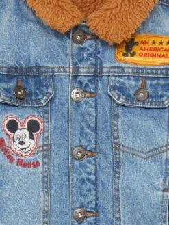 Giacca Denim 'Topolino' Fodera Sherpa -Kiabi giacca denim topolino fodera sherpa blu akv29 1 frb3