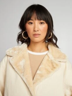 Giacca In Denim Con Collo In Sherpa -Kiabi giacca in denim con collo in sherpa beige arb85 1 frb6