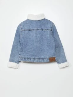 Giacca In Jeans Con Collo Aviatore -Kiabi giacca in jeans con collo aviatore blu denim chiaro apg47 1 frb6