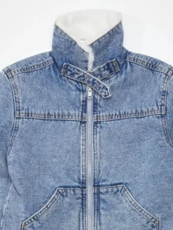 Giacca In Jeans Con Collo Aviatore -Kiabi giacca in jeans con collo aviatore blu denim chiaro apg47 1 frb9