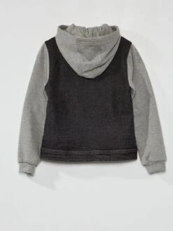 Giacca In Jeans Con Maniche In Tessuto Felpato -Kiabi giacca in jeans con maniche in tessuto felpato grigio zo493 1 frb6