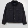 Giacca In Jeans Con Sherpa