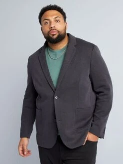 Giacca In Maglia Piqué -Kiabi giacca in maglia pique grigio azp30 1 frb5