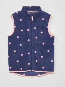 Giacca In Pile Senza Maniche